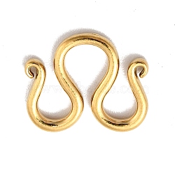 304 Stainless Steel Clasps, M Clasps, Golden, 11x13x1.5mm(STAS-C056-14G)