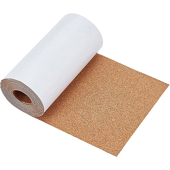 Cork Insulation Sheet, Self-adhesive, for Coaster, Wall Decoration, Party and DIY Crafts Supplies, Peru, 150x1mm, 2.5m/roll