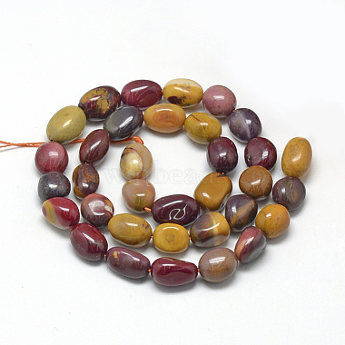Natural Mookaite Beads Strands(X-G-R445-8x10-11)-2