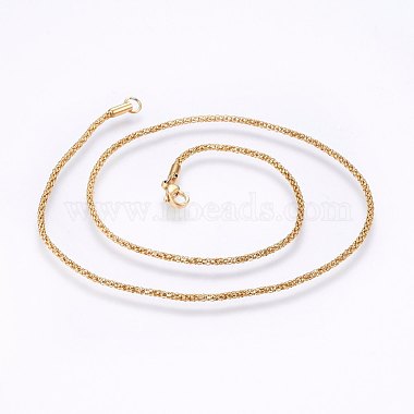 304 Stainless Steel Popcorn Chain Necklaces(MAK-L015-23A)-2