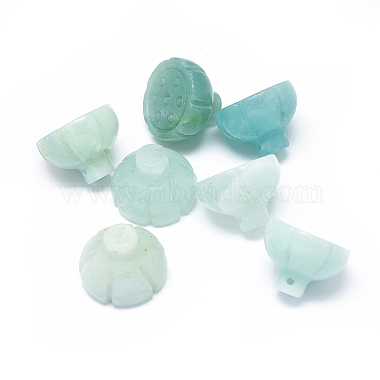 16mm Aquamarine Flower Amazonite Beads