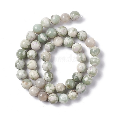 Natural Peace Jade Beads Strands(G-G905-07-6MM)-3