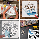 Plastic Reusable Drawing Painting Stencils Templates(DIY-WH0172-871)-4