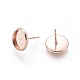304 Stainless Steel Stud Earring Settings(STAS-K131-C-01RG)-2