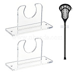 Acrylic Softball Bat Display Stand, with Screw and Plug, Clear, 128x45x69mm(DIY-WH0504-966)