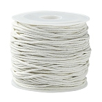 23M Waxed Cotton Cords, Multi-Ply Round Cord, Macrame Artisan String for Jewelry Making, with Plastic Spools, Light Goldenrod Yellow, 1mm, about 25.15 Yards(23m)/Set(YC-YW0001-12C)