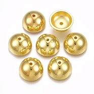 CCB Plastic Bead Caps, Golden, 14x7mm, Hole: 1.5mm, about 1000pcs/500g(CCB-S160-283)