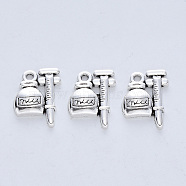 Tibetan Style Alloy Pendants, Cadmium Free & Lead Free, Medical Items, Antique Silver, 18x13x3mm, Hole: 1.6mm, about 375pcs/500g(TIBE-R316-085AS-RS)