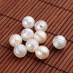 Round Acrylic Imitation Pearl Beads, Mixed Color, 10mm, Hole: 2mm(X-OACR-O002-2586)