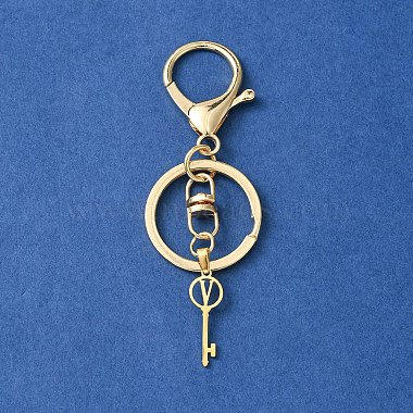304 Stainless Steel Initial Letter Key Charm Keychains(KEYC-YW00004-22)-2