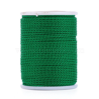 1mm DarkSeaGreen Waxed Polyester Cord Thread & Cord