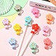 11Pcs 11 Colors Flower Silicone Straw Cap(SIL-CJ0002-80)-6