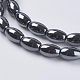 Non-magnetic Synthetic Hematite Beads Strands(X-G-H1080-1)-3