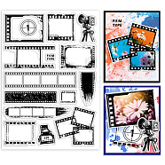 PVC Stamps, for DIY Scrapbooking, Photo Album Decorative, Cards Making, Stamp Sheets, Film Frame, Mixed Shapes, 21x14.8x0.3cm(DIY-WH0371-0163)