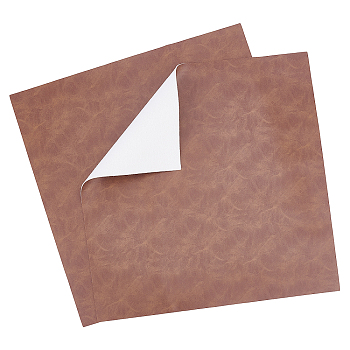 Gorgecraft PVC Leather Fabric, Leather Repair Patch, for Sofas, Couch, Furniture, Drivers Seat, Rectangle, Camel, 30x30cm, 2pcs/set