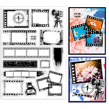 PVC Stamps, for DIY Scrapbooking, Photo Album Decorative, Cards Making, Stamp Sheets, Film Frame, Mixed Shapes, 21x14.8x0.3cm