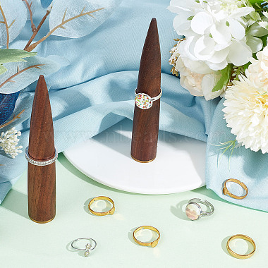 Cone Shaped Wooden Ring Displays(AJEW-WH0323-93)-4