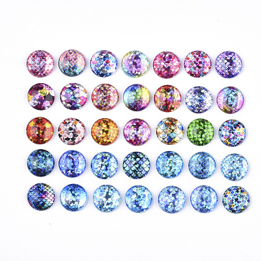 Flatback Glass Cabochons for DIY Projects(GGLA-S047-03)-2