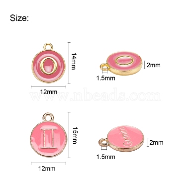 2 Sets 2 Styles Golden Plated Alloy Enamel Charms(ENAM-YW0001-28E)-3