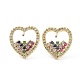 Boucles d'oreilles coeur pour la saint valentin(ZIRC-C021-38G)-1