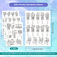 4 Sheets 11.6x8.2 Inch Stick and Stitch Embroidery Patterns(DIY-WH0455-067)-2
