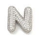 Platinum Plated Brass Micro Pave Cubic Zirconia Pendants(KK-L073-001P-N)-1