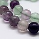 Arc-en-naturelle brins fluorite de perles(G-P255-01-8mm)-5