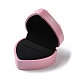Heart Shaped Plastic Ring Storage Boxes(CON-C020-01C)-4