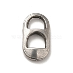 Non-Tarnish 304 Stainless Steel Linking Rings, Oval, Stainless Steel Color, 18x10x3mm, Inner Diameter: 6x5~6mm(X-STAS-I694-30P)