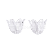 Transparent Acrylic Bead Caps, Flower, Clear, 9x10x11mm, Hole: 1.2mm, about 1923pcs/500g(TACR-G050-04B)