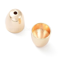 Brass Cord Ends, End Caps, Cone, Real 18K Gold Plated, 9x8mm, Hole: 1.4~1.6mm, Inner Diameter: 7mm(KK-A183-95G)