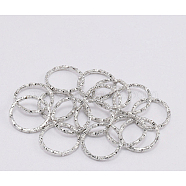 Iron Jump Rings, Open Rings Rings, Platinum, 12x1.2mm(IFIN-WH0062-01B-P)