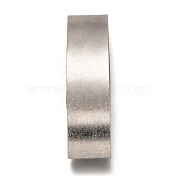 304 Stainless Steel Slide Charms, Curved Tube, Stainless Steel Color, 53x13x5mm, Hole: 12.5x3.5mm(STAS-Z025-07P)