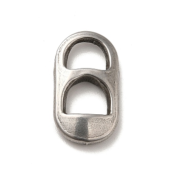 Non-Tarnish 304 Stainless Steel Linking Rings, Oval, Stainless Steel Color, 18x10x3mm, Inner Diameter: 6x5~6mm