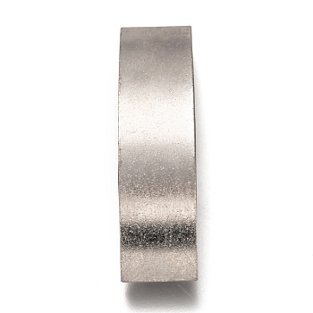 304 Stainless Steel Slide Charms, Curved Tube, Stainless Steel Color, 53x13x5mm, Hole: 12.5x3.5mm