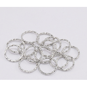 Iron Jump Rings, Open Rings Rings, Platinum, 12x1.2mm