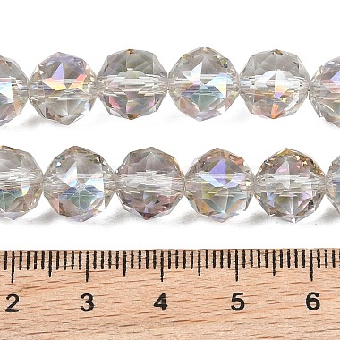 Transparent Electroplate Glass Beads Strands(EGLA-N002-34C-B05)-3