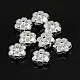 Plating Plastic Acrylic Flower Spacer Beads(X-PACR-L004-05S)-1