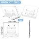 Foldable Rectangle Acrylic Desktop Display Stands(ODIS-WH0038-46)-2
