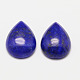 Cabochons de lapis lazuli naturel en forme de larme teints(X-G-K026-02)-1