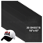 Rectangle EVA Foam Board, Craft Foam, Black, 380x250x3mm, 20pcs(AJEW-WH0643-043C-01)