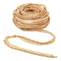 12.5M Polyester Twisted Lip Cord Trim, Twisted Trim Cord Rope Ribbon for Home Decoration, Upholstery, DIY Handmade Crafts, Wheat, 5/8 inch(16mm), about 13.67 Yards(12.5m)/pc(OCOR-WH0058-63)