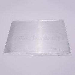 A4 Waterproof PVC Self Adhesive Laser Sticker, for DIY Card Craft Paper, Rectangle, Silver, 29.8x21cm(AJEW-WH0152-63)