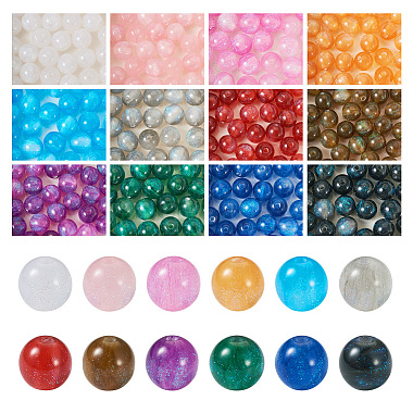 Mixed Color Round Resin Beads