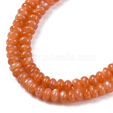 brins de perles de pierre de soleil en or naturel(G-C171-B03-03)-4