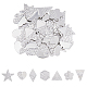 56Pcs 7 Style 304 Stainless Steel Pendants(STAS-FH0001-99)-1