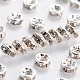 Brass Grade A Rhinestone Spacer Beads(RSB034NF-01)-1