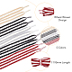супернаходки 5 пары 5 цвета двухцветные плоские плетеные шнурки из полиэстера(DIY-FH0005-41B-02)-5