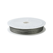 Tiger Tail Wire, Nylon-coated Stainless Steel, Light Grey, 0.35mm, about 164.04 Feet(50m)/roll(X-TWIR-0.4D)