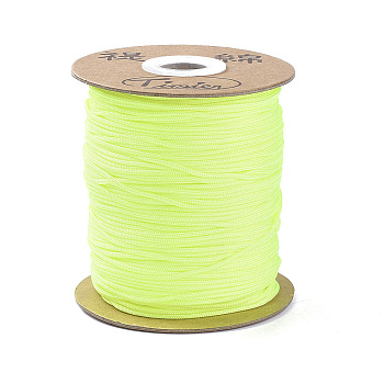 Eco-Friendly Dyed Nylon Thread, Lawn Green, 1.5mm, about 142.16 yards(130m)/roll